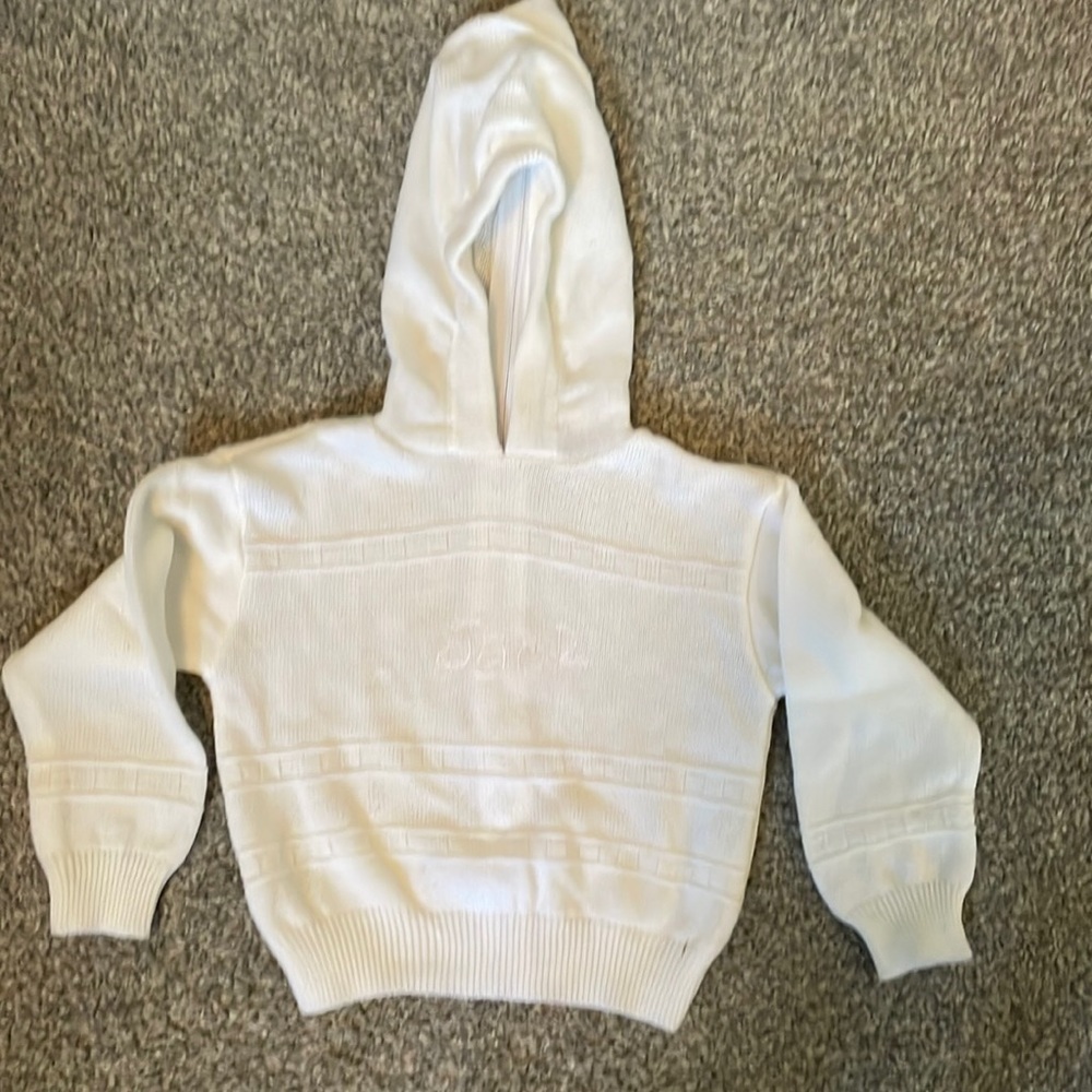 White monogrammed hoodie “jack”